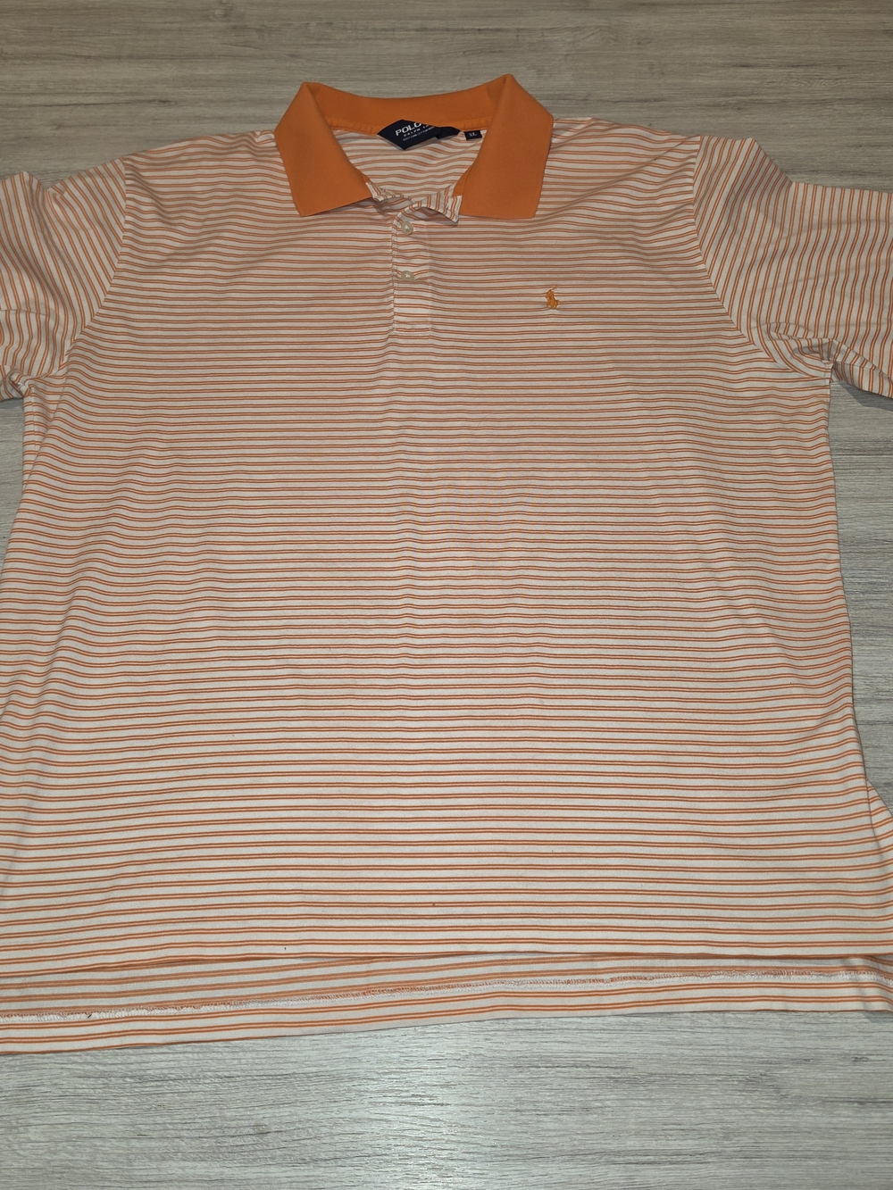 Polo Ralph Lauren Golf Short Sleeve Collared Shirt Men's Orange Size XL B7